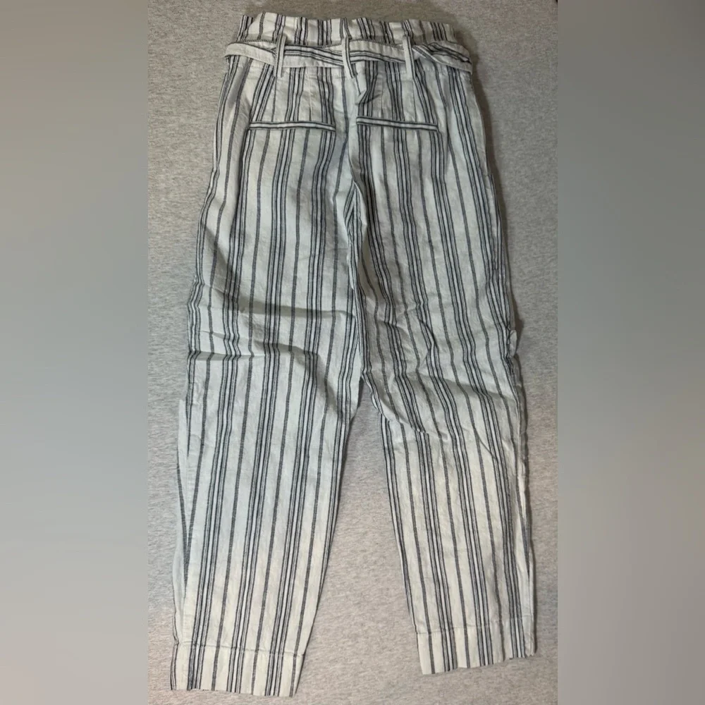 Madewell Linen-Cotton Track / Paperbag Pants – Size‎ 00